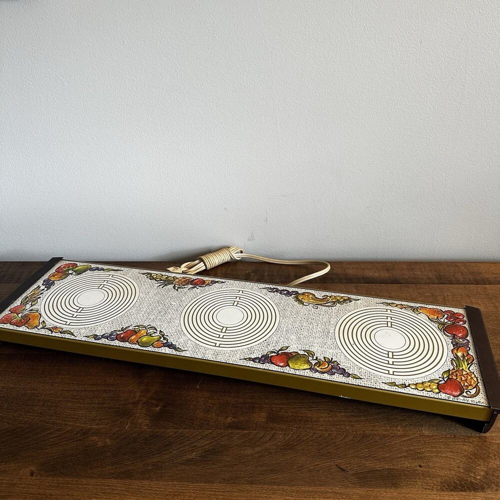 Vintage Salvatore Puglisi Food Warmer Tray 3 Burner Warm-O-Tray Model 60